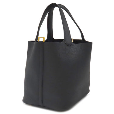エルメス HERMES ピコタンロックMM ブラック トリヨンクレマンス ハンドバッグ ゴールド金具 新品 未使用 黒