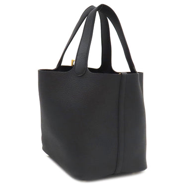 エルメス HERMES ピコタンロックMM ブラック トリヨンクレマンス ハンドバッグ ゴールド金具 新品 未使用 黒