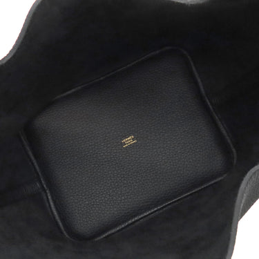 エルメス HERMES ピコタンロックMM ブラック トリヨンクレマンス ハンドバッグ ゴールド金具 新品 未使用 黒