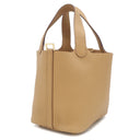 エルメス HERMES ピコタンロックPM ビスキュイ トリヨンクレマンス ハンドバッグ ゴールド金具 新品 未使用 茶