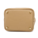 エルメス HERMES ピコタンロックPM ビスキュイ トリヨンクレマンス ハンドバッグ ゴールド金具 新品 未使用 茶