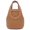 エルメス HERMES インザループ18 ゴールド トリヨンクレマンス ヴォースイフト ハンドバッグ ゴールド金具 新品 未使用 茶