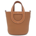 エルメス HERMES インザループ18 ゴールド トリヨンクレマンス ヴォースイフト ハンドバッグ ゴールド金具 新品 未使用 茶