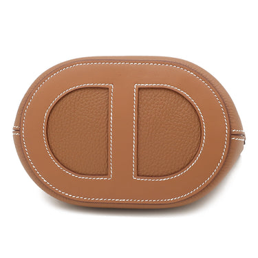 エルメス HERMES インザループ18 ゴールド トリヨンクレマンス ヴォースイフト ハンドバッグ ゴールド金具 新品 未使用 茶