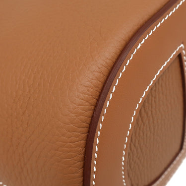 エルメス HERMES インザループ18 ゴールド トリヨンクレマンス ヴォースイフト ハンドバッグ ゴールド金具 新品 未使用 茶