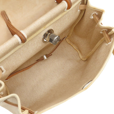 エルメス HERMES エールバッグ アドPM ナチュラル トワルアッシュ ヴァッシュハンター 2WAYバッグ シルバー金具 リュック バックパック ストッパー欠品