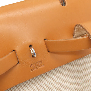 エルメス HERMES エールバッグ アドPM ナチュラル トワルアッシュ ヴァッシュハンター 2WAYバッグ シルバー金具 リュック バックパック ストッパー欠品