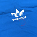 バレンシアガ BALENCIAGA アディダス コラボ ショルダーバッグ 725437 ブラック×ブルー ナイロン ショルダーバッグ ブラック金具 黒 青