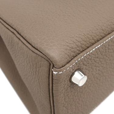 エルメス HERMES ケリー25 内縫い エトゥープ トゴ 2WAYバッグ シルバー金具 新品 未使用 グレージュ ショルダー