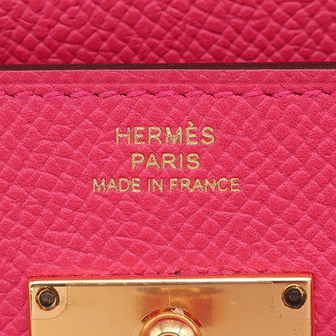 エルメス HERMES ケリーウォレット ロング ローズエクストリーム ヴォーエプソン 長財布 ゴールド金具