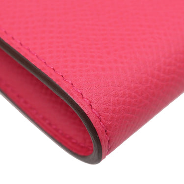 エルメス HERMES ケリーウォレット ロング ローズエクストリーム ヴォーエプソン 長財布 ゴールド金具