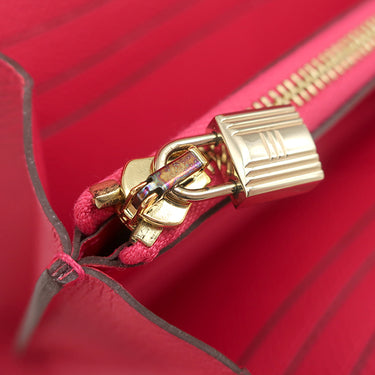 エルメス HERMES ケリーウォレット ロング ローズエクストリーム ヴォーエプソン 長財布 ゴールド金具