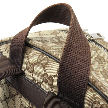 グッチ GUCCI GGキャンバス リュックサック 449906 ベージュ×ブラウン GGキャンバス リュック・デイパック シルバー金具 茶