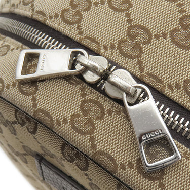 グッチ GUCCI GGキャンバス リュックサック 449906 ベージュ×ブラウン GGキャンバス リュック・デイパック シルバー金具 茶