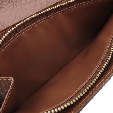 ルイヴィトン LOUIS VUITTON ポシェット ポルト モネ クレディ M61726 モノグラム モノグラムキャンバス 長財布 ゴールド金具 茶 ポルトフォイユ サラ 二つ折り