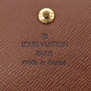 ルイヴィトン LOUIS VUITTON ポシェット ポルト モネ クレディ M61726 モノグラム モノグラムキャンバス 長財布 ゴールド金具 茶 ポルトフォイユ サラ 二つ折り