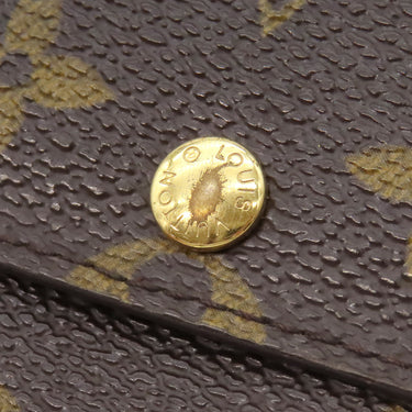 ルイヴィトン LOUIS VUITTON ポシェット ポルト モネ クレディ M61726 モノグラム モノグラムキャンバス 長財布 ゴールド金具 茶 ポルトフォイユ サラ 二つ折り