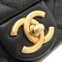 シャネル CHANEL マトラッセ 25 AS4890 ブラック キャビアスキン ショルダーバッグ ヴィンテージ金具 黒 チェーンショルダー