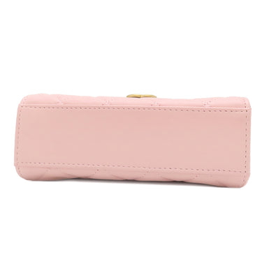 シャネル CHANEL マトラッセ トップハンドル ミニ AP2945 ピンク ラムスキン 2WAYバッグ ゴールド金具 チェーンショルダー