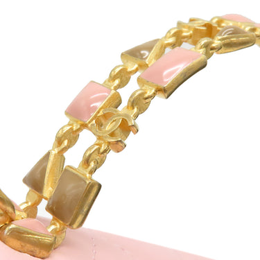 シャネル CHANEL マトラッセ トップハンドル ミニ AP2945 ピンク ラムスキン 2WAYバッグ ゴールド金具 チェーンショルダー