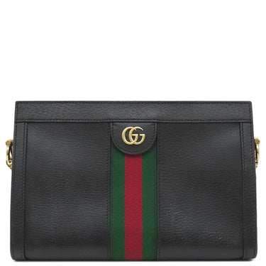 グッチ GUCCI オフィディア ミディアム ショルダー 503877 ブラック レザー ショルダーバッグ ゴールド金具 黒 チェーンショルダー