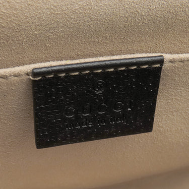 グッチ GUCCI オフィディア ミディアム ショルダー 503877 ブラック レザー ショルダーバッグ ゴールド金具 黒 チェーンショルダー