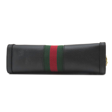 グッチ GUCCI オフィディア ミディアム ショルダー 503877 ブラック レザー ショルダーバッグ ゴールド金具 黒 チェーンショルダー