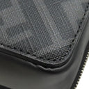 フェンディ FENDI スクエアFF カメラケース オーガナイザー 7M0357AFF2F0GXN ネロ×パラディオ レザー FFファブリック ショルダーバッグ シルバー金具 黒 ズッカ柄 FFメタル