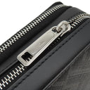 フェンディ FENDI スクエアFF カメラケース オーガナイザー 7M0357AFF2F0GXN ネロ×パラディオ レザー FFファブリック ショルダーバッグ シルバー金具 黒 ズッカ柄 FFメタル