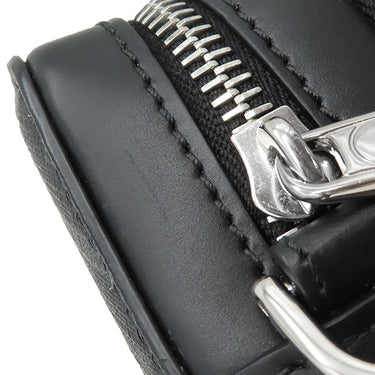 フェンディ FENDI スクエアFF カメラケース オーガナイザー 7M0357AFF2F0GXN ネロ×パラディオ レザー FFファブリック ショルダーバッグ シルバー金具 黒 ズッカ柄 FFメタル