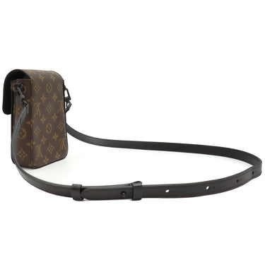 ルイヴィトン LOUIS VUITTON Sロック ヴェルティカル ウエアラブルウォレット M81522 モノグラムマカサー モノグラムマカサー ショルダーバッグ マットブラック金具 茶 黒