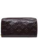 ルイヴィトン LOUIS VUITTON ジッピー ウォレット M90416 アマラント モノグラムヴェルニ 長財布 ゴールド金具 紫 ラウンドファスナー