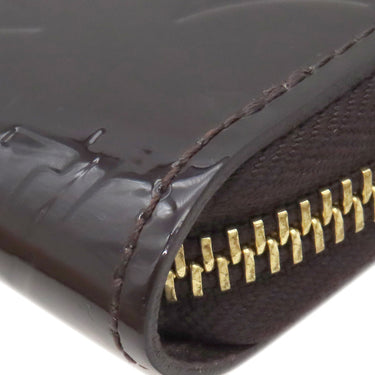 ルイヴィトン LOUIS VUITTON ジッピー ウォレット M90416 アマラント モノグラムヴェルニ 長財布 ゴールド金具 紫 ラウンドファスナー