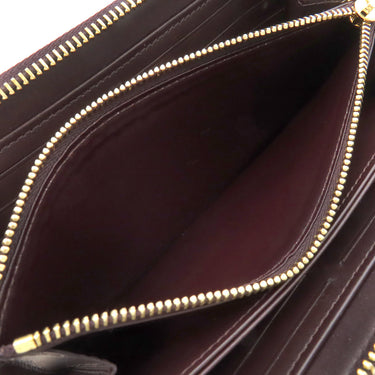 ルイヴィトン LOUIS VUITTON ジッピー ウォレット M90416 アマラント モノグラムヴェルニ 長財布 ゴールド金具 紫 ラウンドファスナー