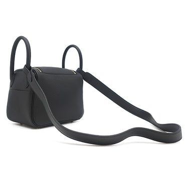 エルメス HERMES リンディ ミニ 20 ブラック トリヨンクレマンス ショルダーバッグ ゴールド金具 新品 未使用 黒