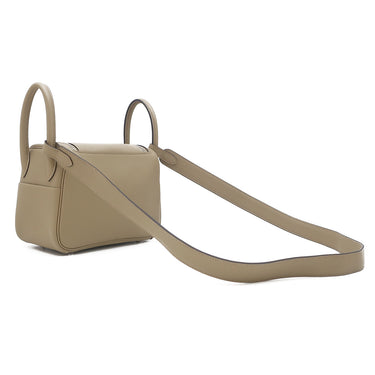 エルメス HERMES リンディ ミニ 20 ベージュマルファ ヴォースイフト ショルダーバッグ シルバー金具 新品 未使用