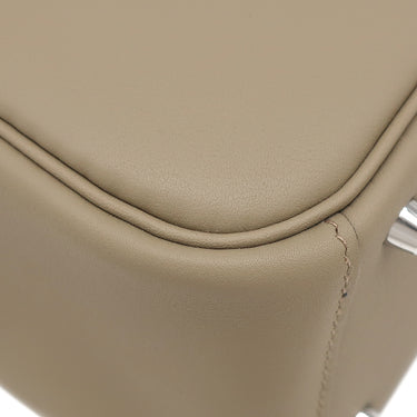 エルメス HERMES リンディ ミニ 20 ベージュマルファ ヴォースイフト ショルダーバッグ シルバー金具 新品 未使用