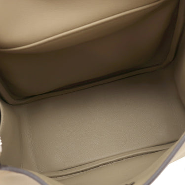 エルメス HERMES リンディ ミニ 20 ベージュマルファ ヴォースイフト ショルダーバッグ シルバー金具 新品 未使用