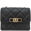 シャネル CHANEL マトラッセ チェーンショルダー ブラック ラムスキン ショルダーバッグ ヴィンテージ金具 黒