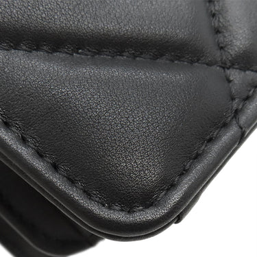 シャネル CHANEL マトラッセ チェーンショルダー ブラック ラムスキン ショルダーバッグ ヴィンテージ金具 黒