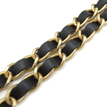 シャネル CHANEL マトラッセ チェーンショルダー ブラック ラムスキン ショルダーバッグ ヴィンテージ金具 黒