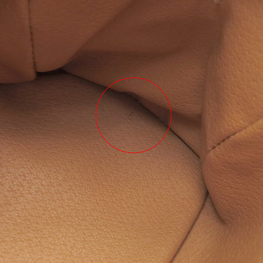 セリーヌ CELINE マカダム ハーフムーン ブラウン PVC レザー ハンドバッグ ゴールド金具 茶 ミニボストン