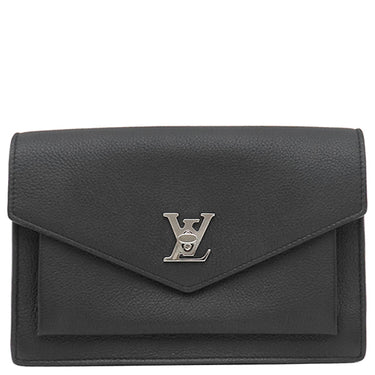 ルイヴィトン LOUIS VUITTON ポシェット ロックミーチェーン M63471 ノワール カーフ ショルダーバッグ シルバー金具 黒