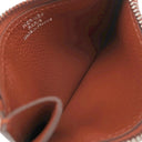 エルメス HERMES ロウリス ルリ スリム ヴェルソ ローズテキサス×シエンヌ エバーカラー 二つ折り財布 シルバー金具 コンパクトウォレット ベルトバッグ