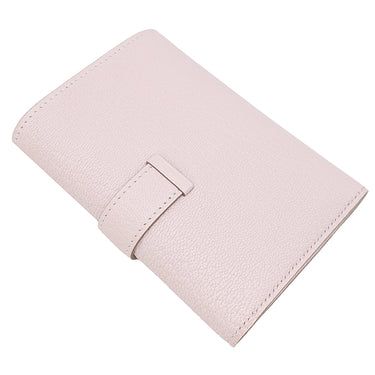 エルメス HERMES ベアン コンビネ モーヴペール シェーブル 三つ折り財布 シルバー金具 新品 未使用