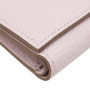 エルメス HERMES ベアン コンビネ モーヴペール シェーブル 三つ折り財布 シルバー金具 新品 未使用