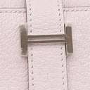 エルメス HERMES ベアン コンビネ モーヴペール シェーブル 三つ折り財布 シルバー金具 新品 未使用