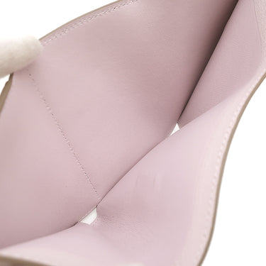 エルメス HERMES ベアン コンビネ モーヴペール シェーブル 三つ折り財布 シルバー金具 新品 未使用