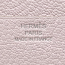 エルメス HERMES ベアン コンビネ モーヴペール シェーブル 三つ折り財布 シルバー金具 新品 未使用