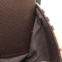 バーバリー BURBERRY ノバチェック ベージュ×ブラウン キャンバス レザー ショルダーバッグ シルバー金具